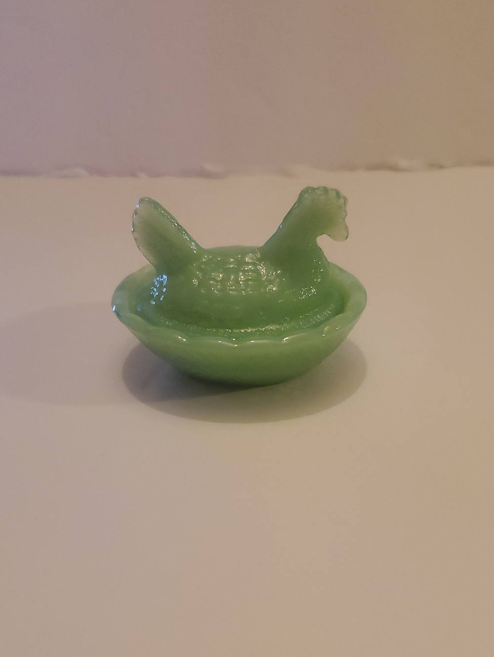 Jadeite Hen On Nest